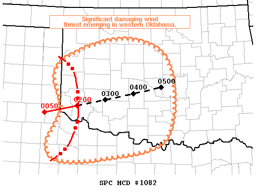 Mesoscale Discussion 1082