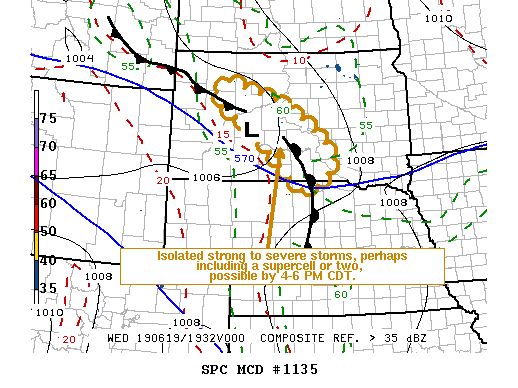 Mesoscale Discussion 1135
