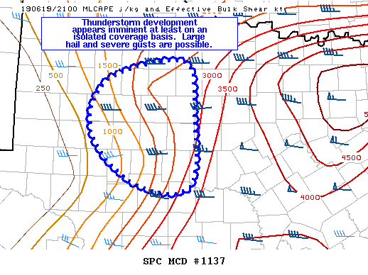 Mesoscale Discussion 1137