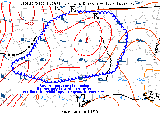 Mesoscale Discussion 1150