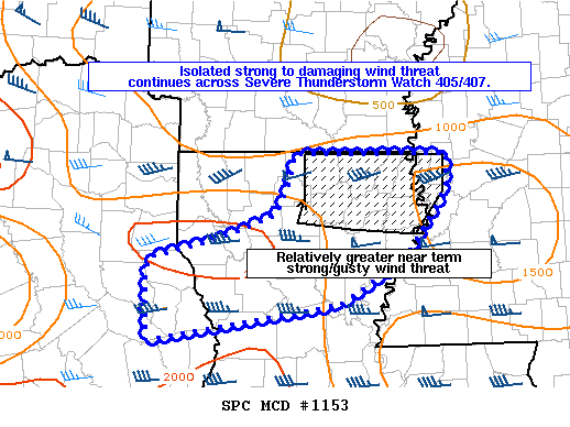 Mesoscale Discussion 1153