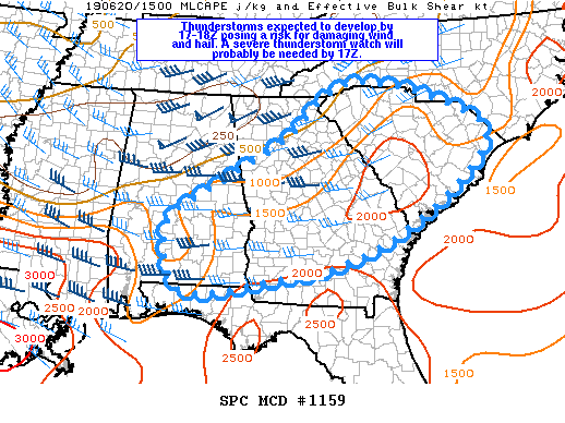 Mesoscale Discussion 1159