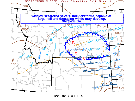 Mesoscale Discussion 1164