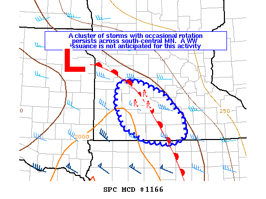 Mesoscale Discussion 1166