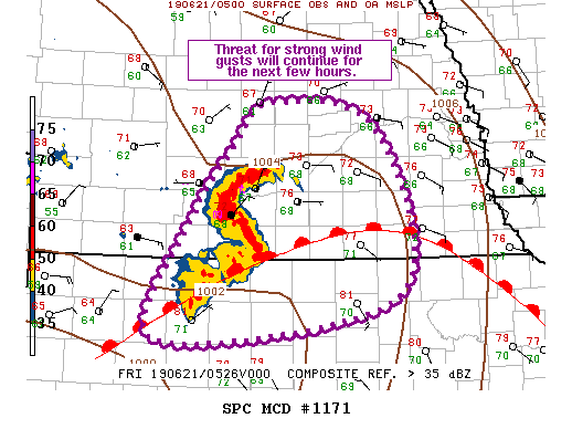Mesoscale Discussion 1171