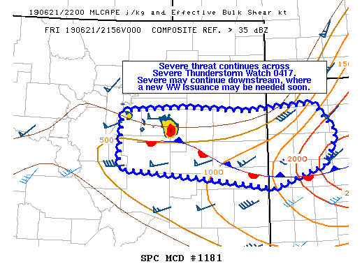 Mesoscale Discussion 1181