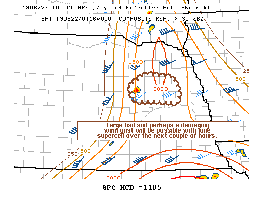 Mesoscale Discussion 1185