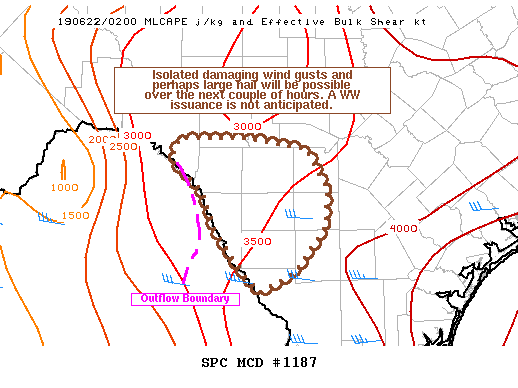 Mesoscale Discussion 1187