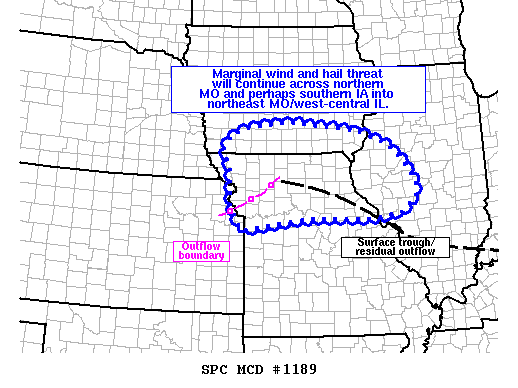 Mesoscale Discussion 1189