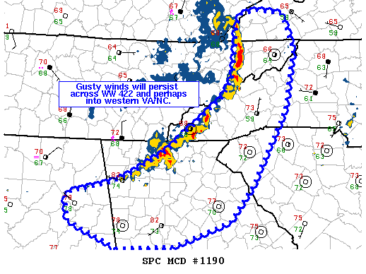 Mesoscale Discussion 1190