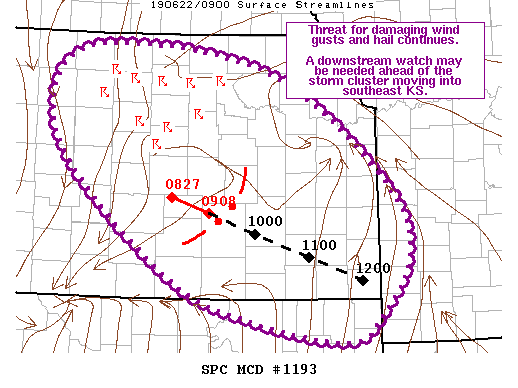 Mesoscale Discussion 1193