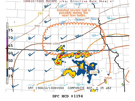 Mesoscale Discussion 1194