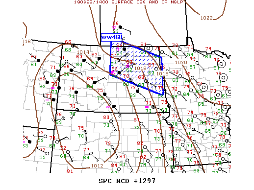Mesoscale Discussion 1297