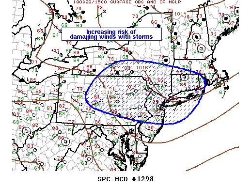 Mesoscale Discussion 1298