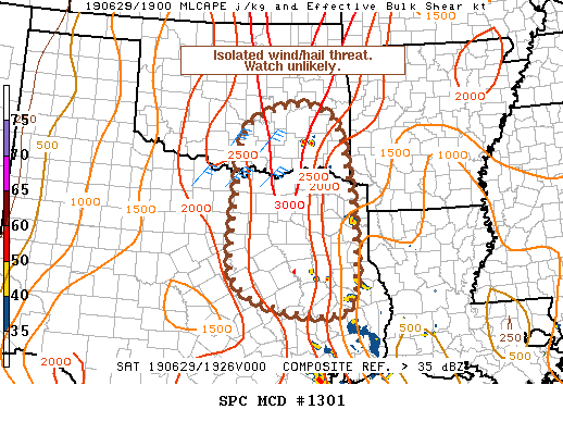 Mesoscale Discussion 1301