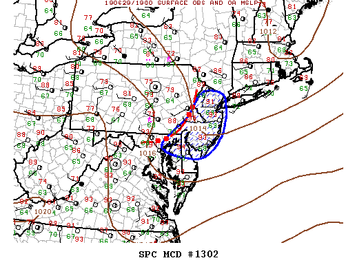 Mesoscale Discussion 1302
