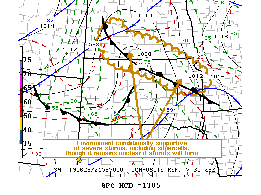 Mesoscale Discussion 1305