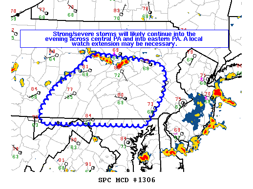 Mesoscale Discussion 1306
