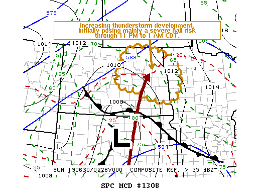 Mesoscale Discussion 1308