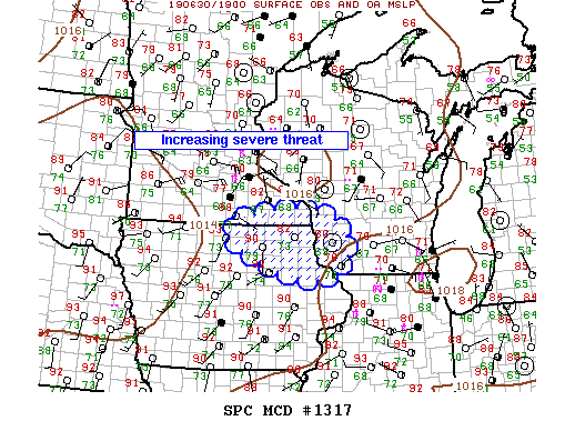 Mesoscale Discussion 1317