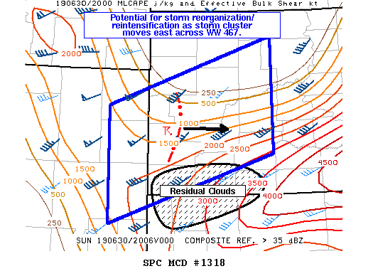 Mesoscale Discussion 1318