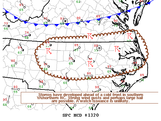 Mesoscale Discussion 1320