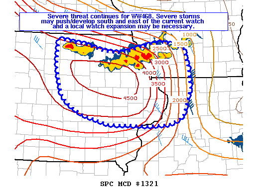 Mesoscale Discussion 1321