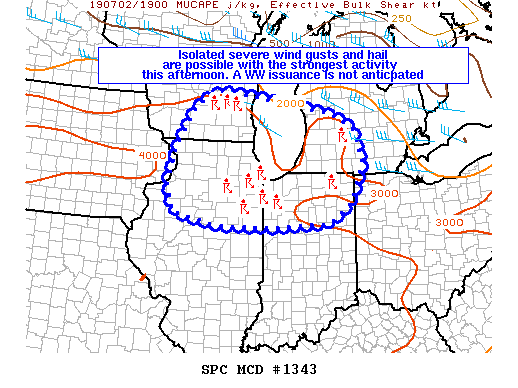 Mesoscale Discussion 1343