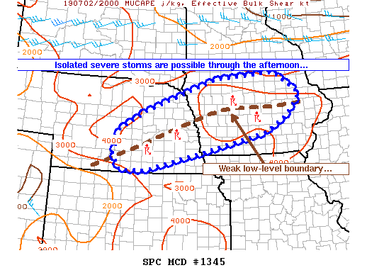 Mesoscale Discussion 1345
