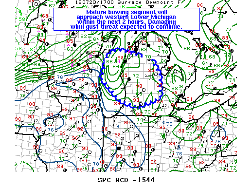 Mesoscale Discussion 1544