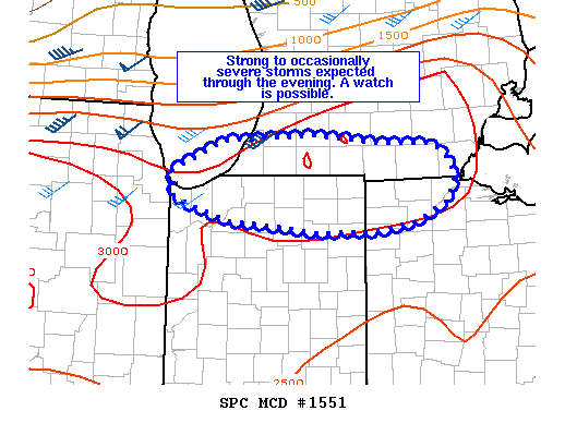 Mesoscale Discussion 1551