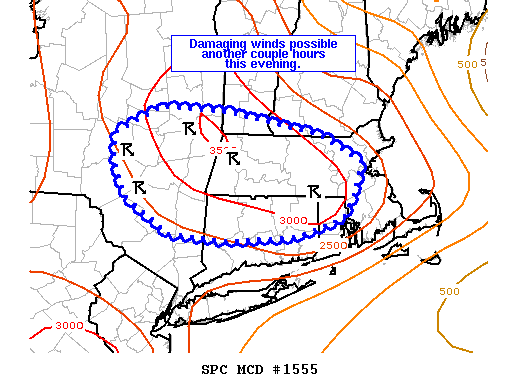 Mesoscale Discussion 1555