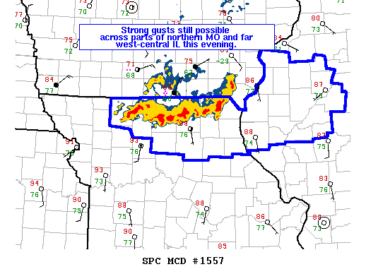 Mesoscale Discussion 1557