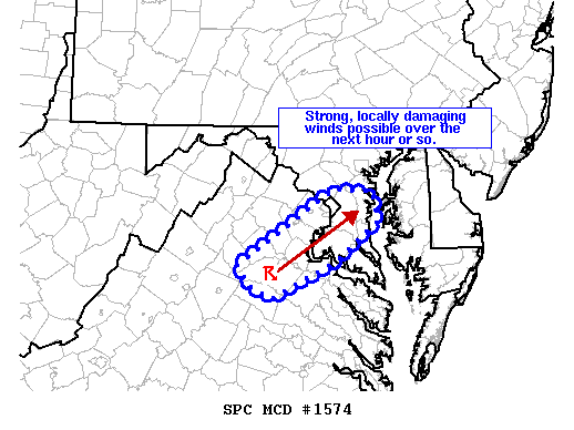 Mesoscale Discussion 1574