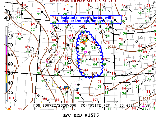 Mesoscale Discussion 1575
