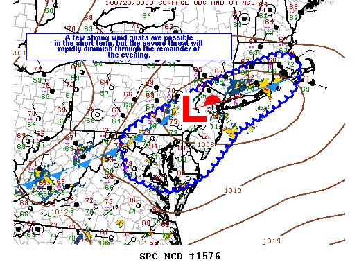 Mesoscale Discussion 1576