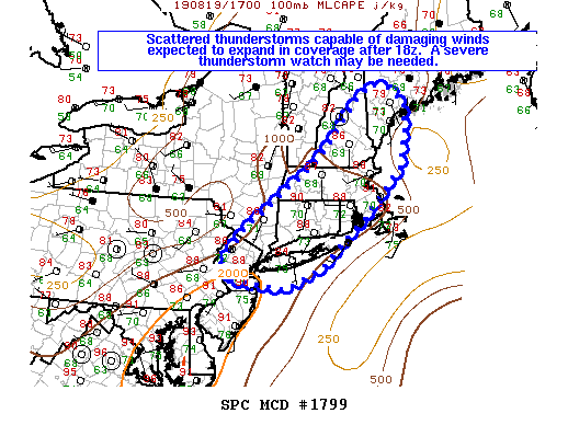 Mesoscale Discussion 1799