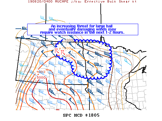 Mesoscale Discussion 1805