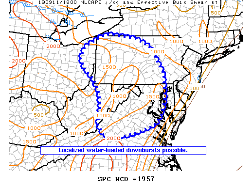 Mesoscale Discussion 1957