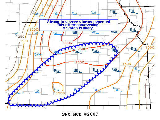 Mesoscale Discussion 2007