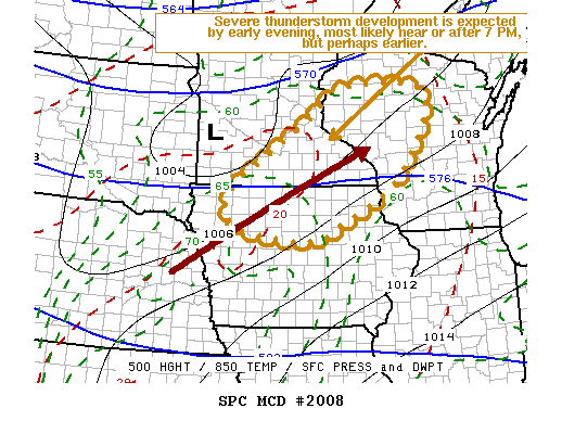 Mesoscale Discussion 2008