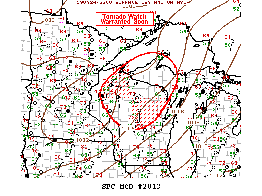 Mesoscale Discussion 2013