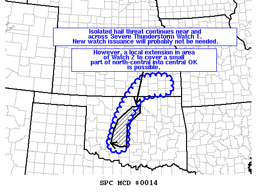 Mesoscale Discussion 14