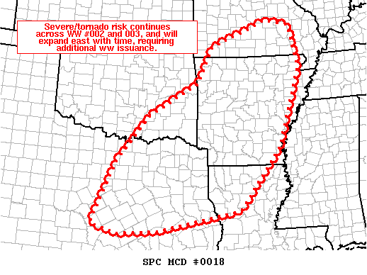 Mesoscale Discussion 18