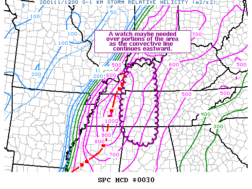 Mesoscale Discussion 30