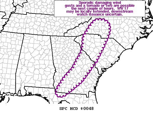 Mesoscale Discussion 48