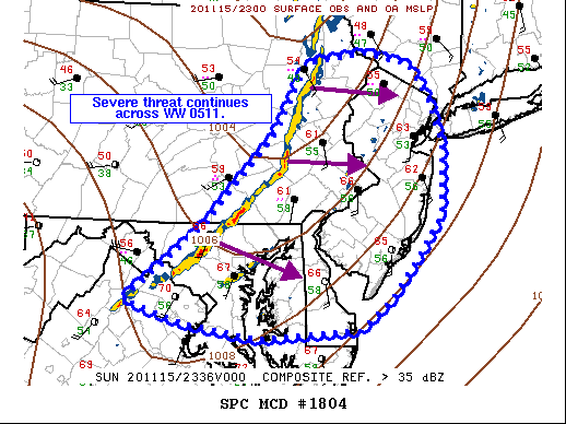 Mesoscale Discussion 1804