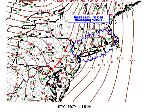 Mesoscale Discussion 1805