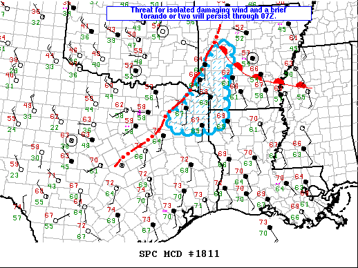 Mesoscale Discussion 1811