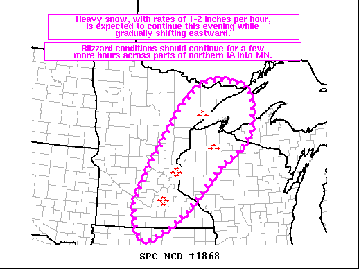 Mesoscale Discussion 1868